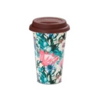 DLSC065 Delonghi taza térmica de cerámica Multicolor con tapa de silicona de 300 ml