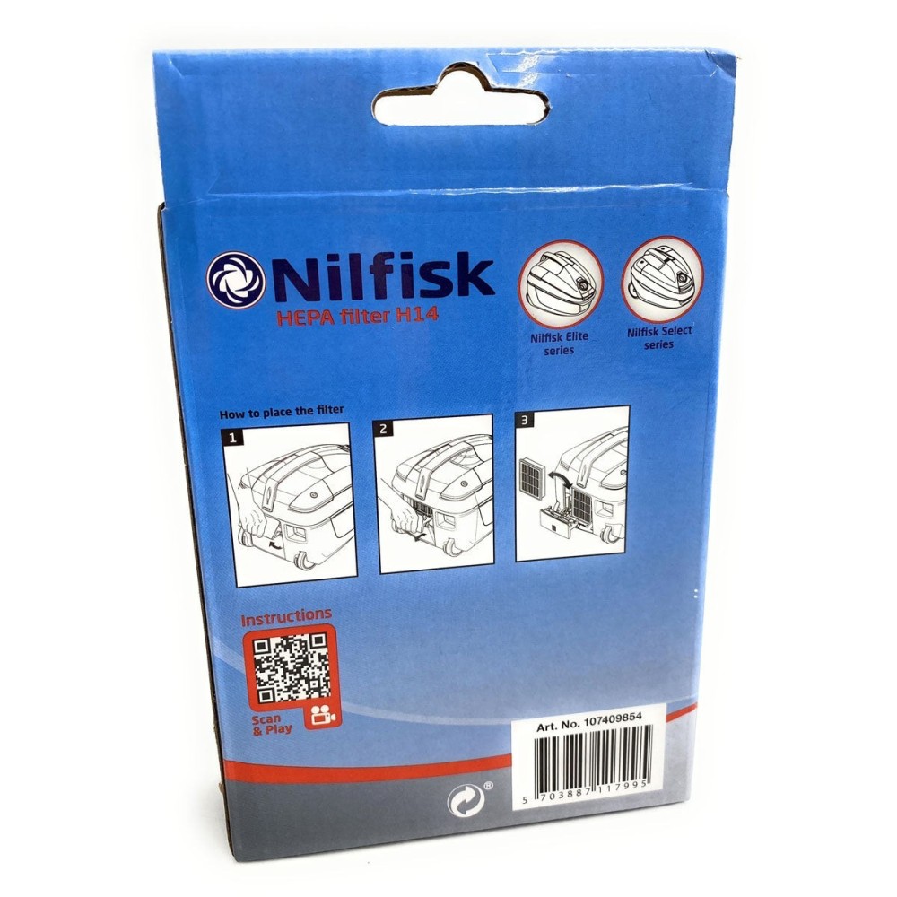 Aspirador Nilfisk Elite 107409854 filtro HEPA H14