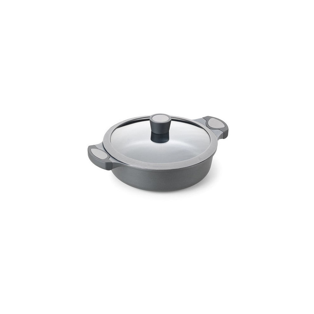 ALZA - Cacerola baja con tapa aluminio fundido para menaje de cocina - 1620128