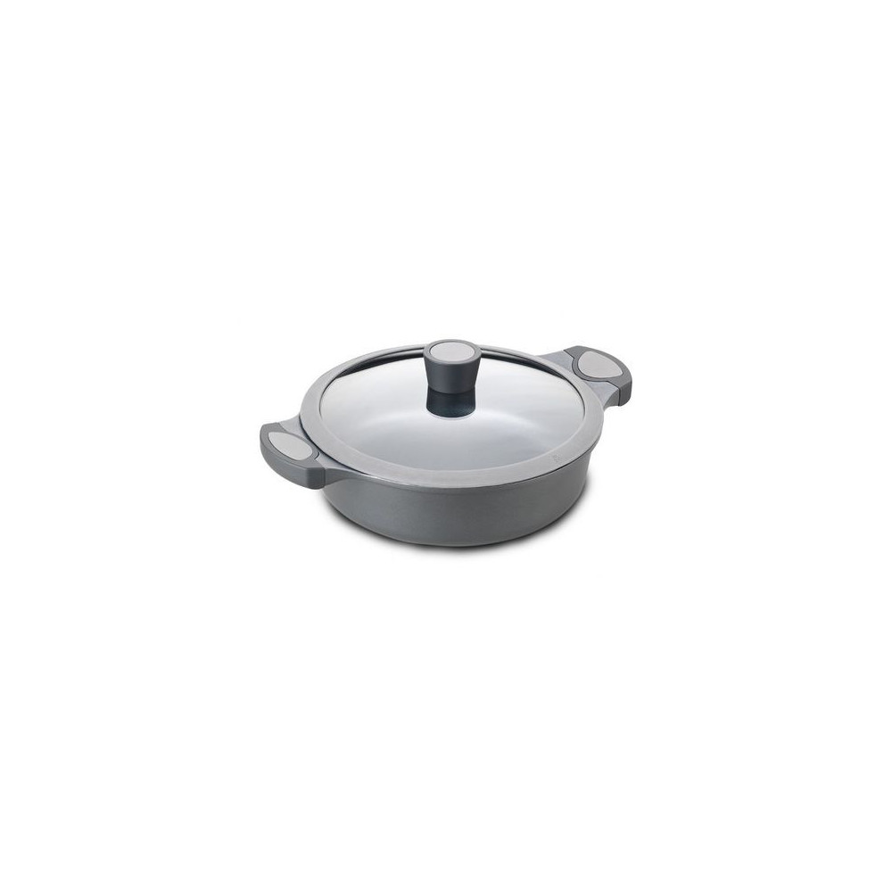 ALZA - Cacerola baja con tapa aluminio fundido para menaje de cocina - 1620136