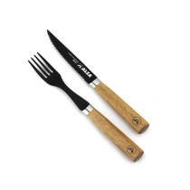 ALZA - Set chuletero cuchillo y tenedor para menaje de cocina - 162020