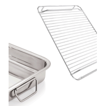 ALZA - Assadeira com grelha para utensílios de cozinha - 240423