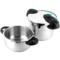 FAGOR - Panela de pressão ninho 4+6l para utensílios de cozinha - 81OPFGFU46N