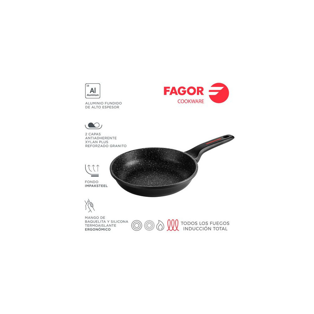 FAGOR - Sartén ALUTHERM Ø24 para menaje de cocina - 81SAFGALU24