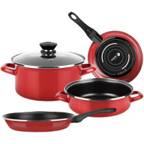 FAGOR - Conjunto MAXIMA vermelho 4 peças para utensílios de cozinha - 81BVFGMAXR5