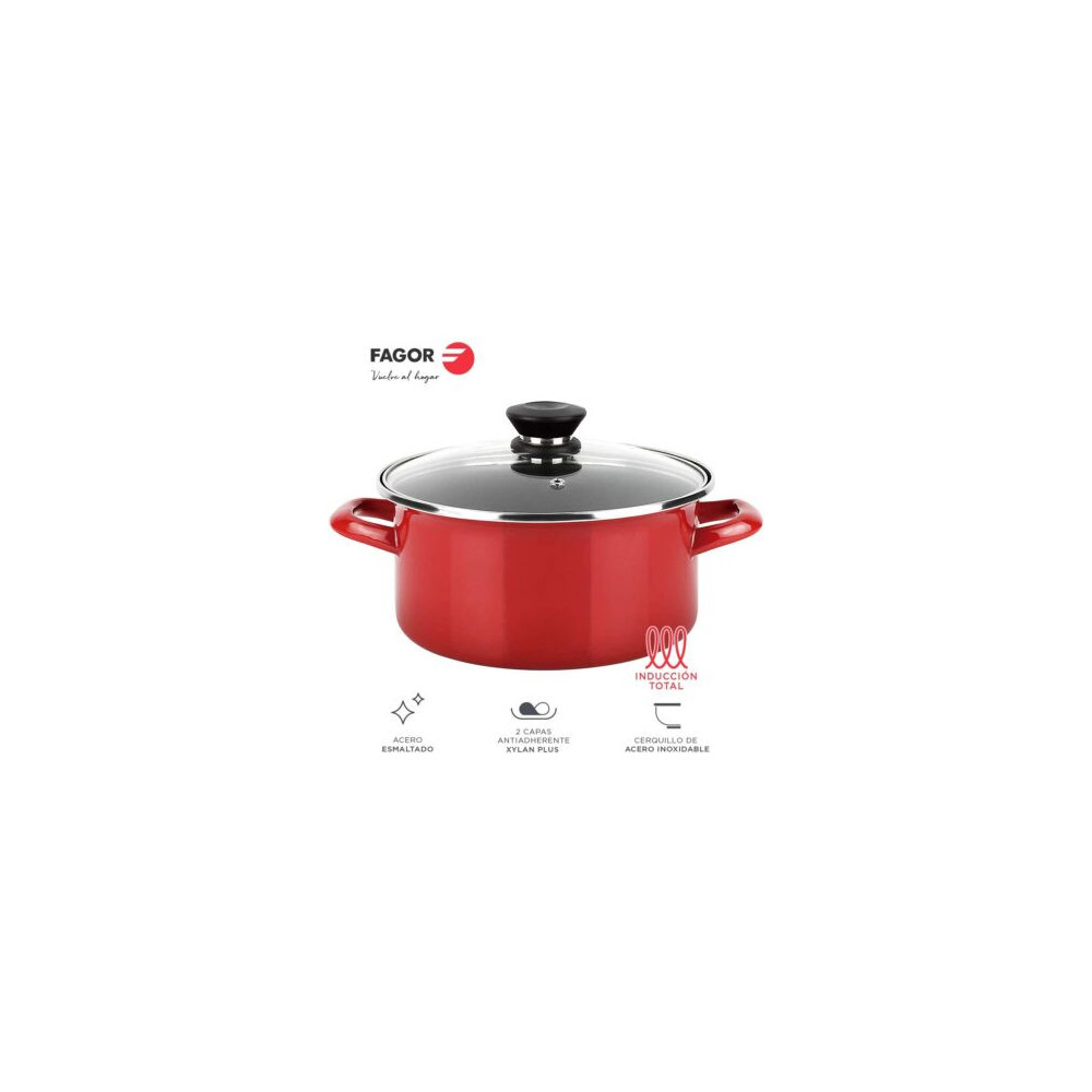 FAGOR - Panela optimax com tampa para utensílios de cozinha - 81PSFGESO18