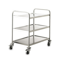 Lacor - Carrinho de serviço 3 tabuleiros soldado para equipamentos de cozinha - 66350