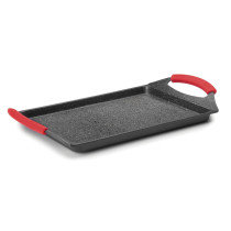 Lacor - Plancha grill lisa Eco - Piedra para equipos de cocina - 24135