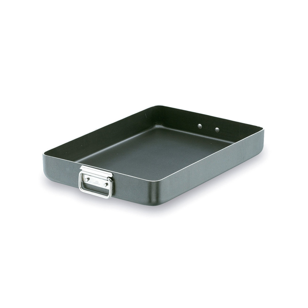 Lacor - Rustidera robusta con asa abatible antiadherente para equipos de cocina - 23540A