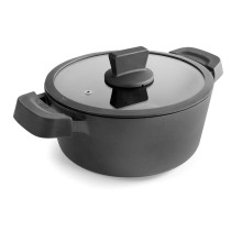 Lacor - Caçarola com tampa Titanium Pro para equipamentos de cozinha - 27520
