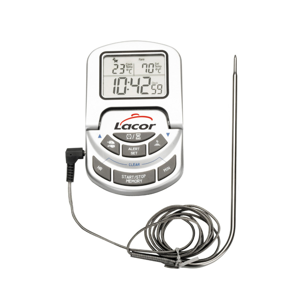 Lacor - Termómetro digital com sonda para equipamentos de cozinha - 62498