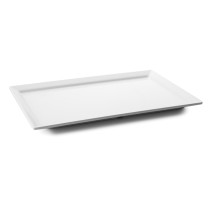 Lacor - Tabuleiro retangular Edge White Classic para equipamentos de cozinha - 63535