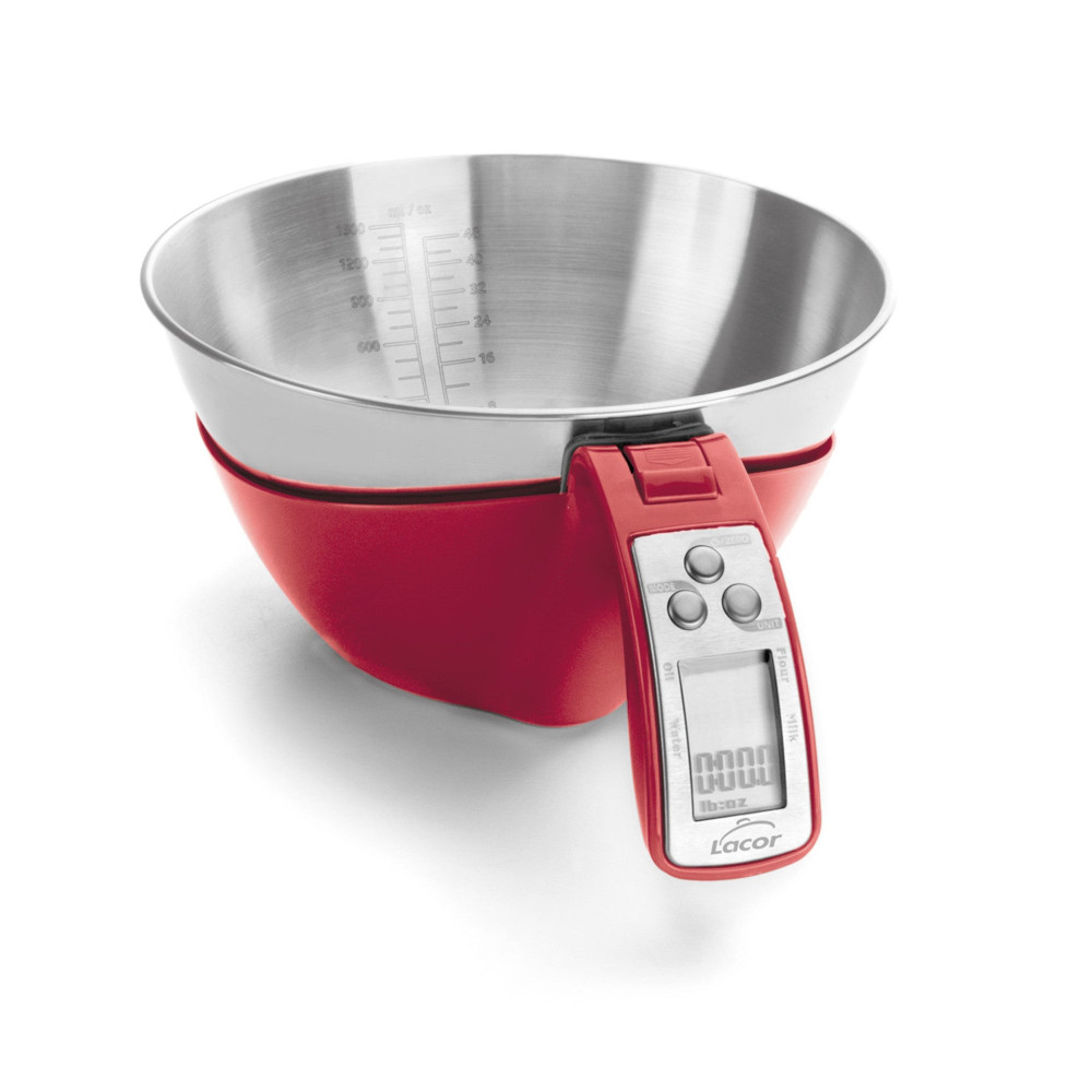 Lacor - Báscula digital con bol extraible para equipos de cocina - 61707