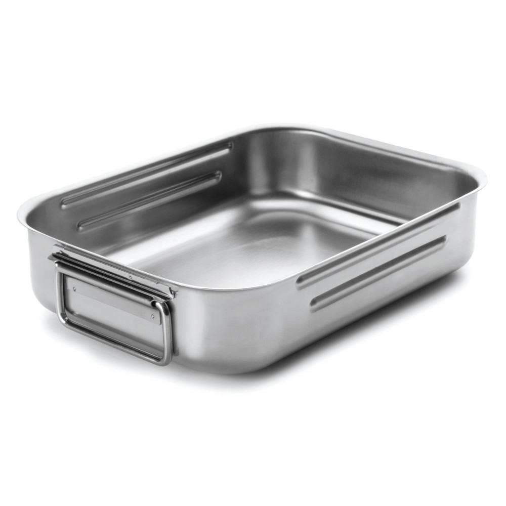 Lacor - Assadeira funda com pega dobrável para equipamentos de cozinha - 62530A