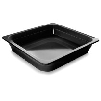 Lacor - Cubeta 2/3 Melamina Black para equipos de cocina - 66565J
