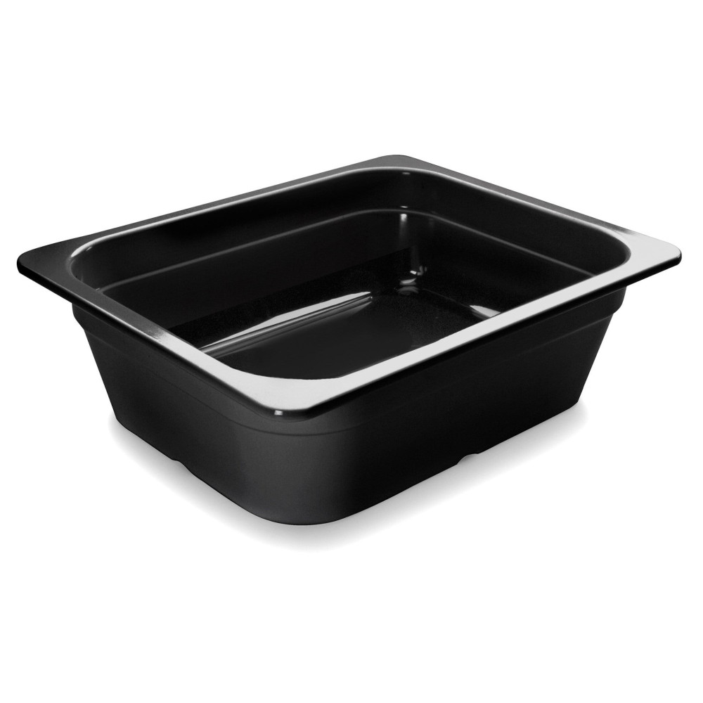 Lacor - Cubeta 1/2 Melamina Black para equipamentos de cozinha - 66265J
