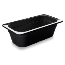 Lacor - Cubeta 1/3 Melamina Black para equipos de cocina - 66365J