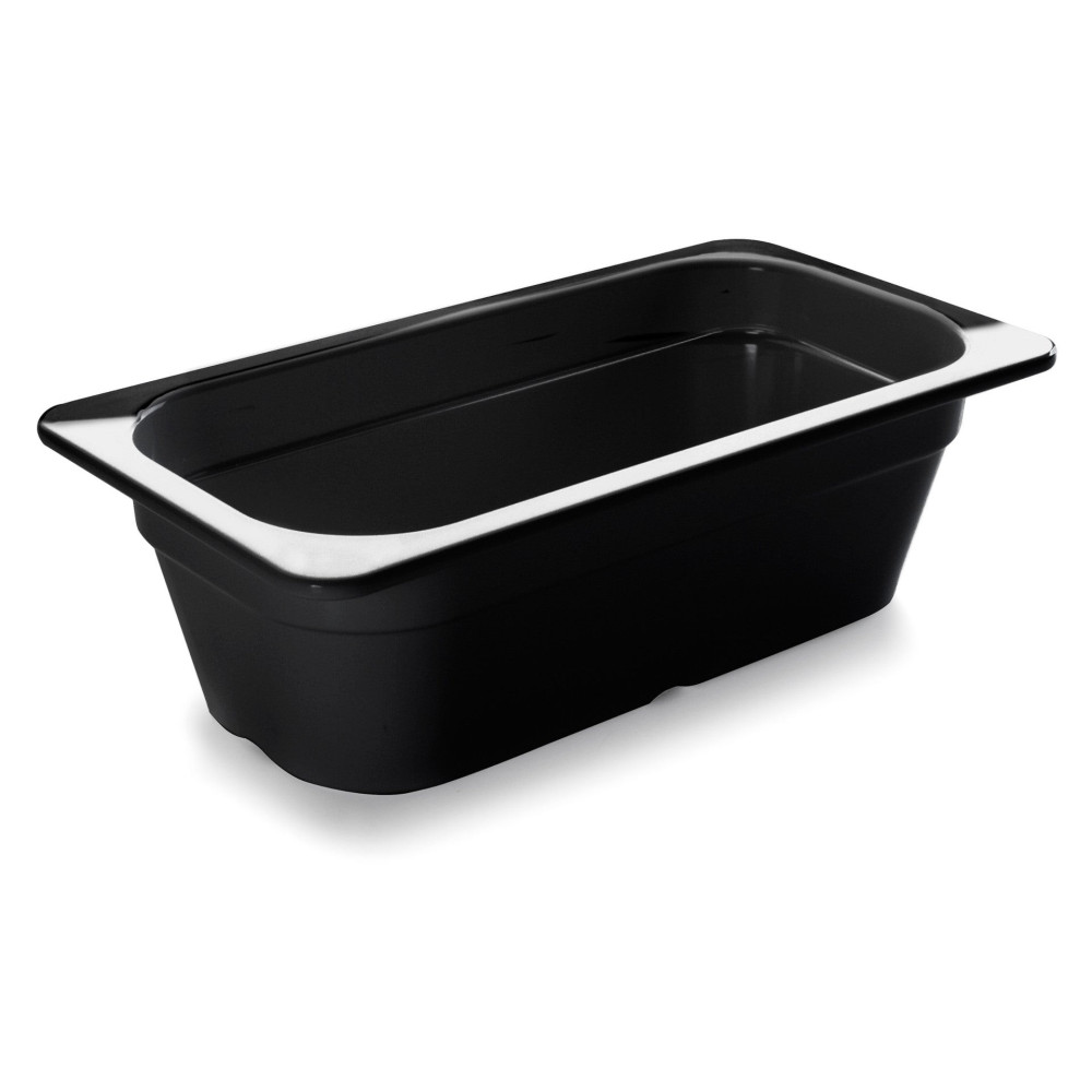 Lacor - Cubeta 1/3 Melamina Black para equipos de cocina - 66365J