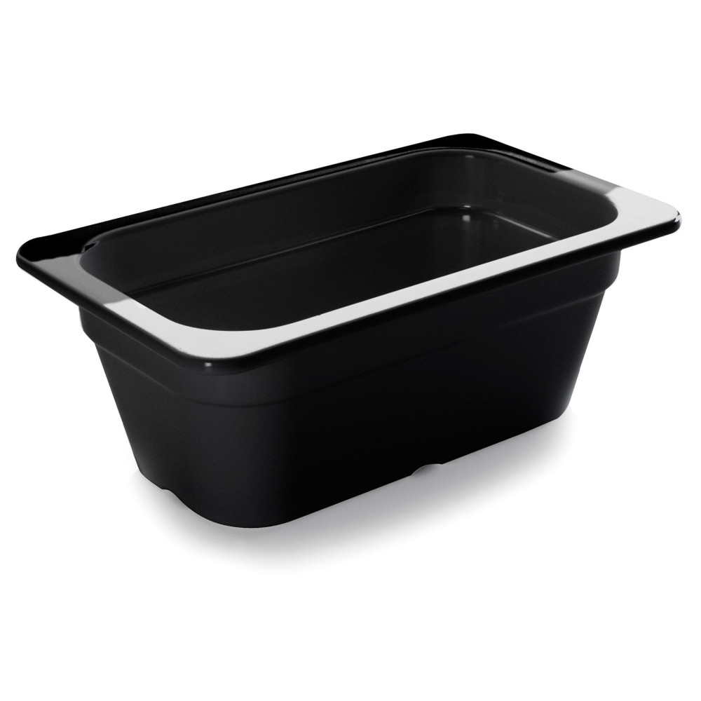 Lacor - Cubeta 1/4 Melamina Black para equipamentos de cozinha - 66465J