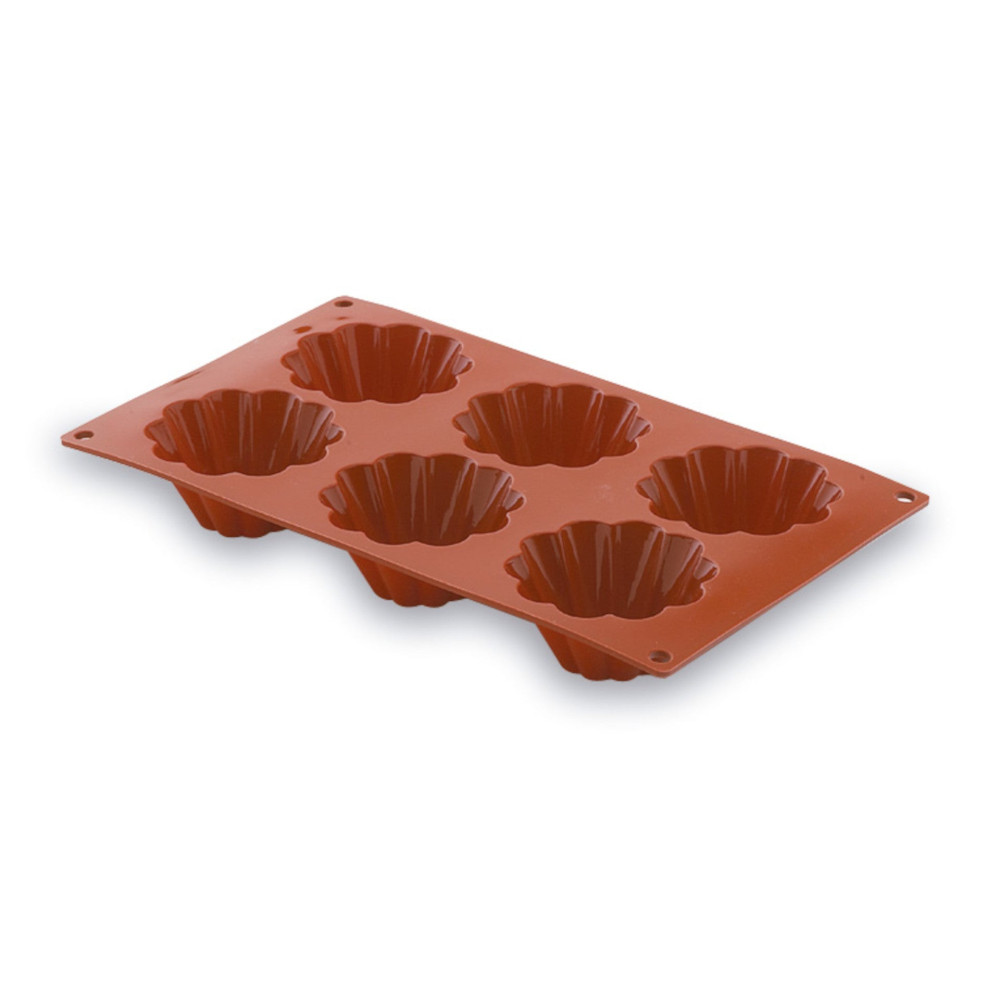 Lacor - Molde briochette flor 6 cavidades para equipos de cocina - 66819