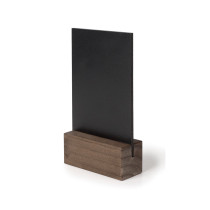 Lacor - Portamenú madera sobremesa pizarra para equipos de cocina - 39415