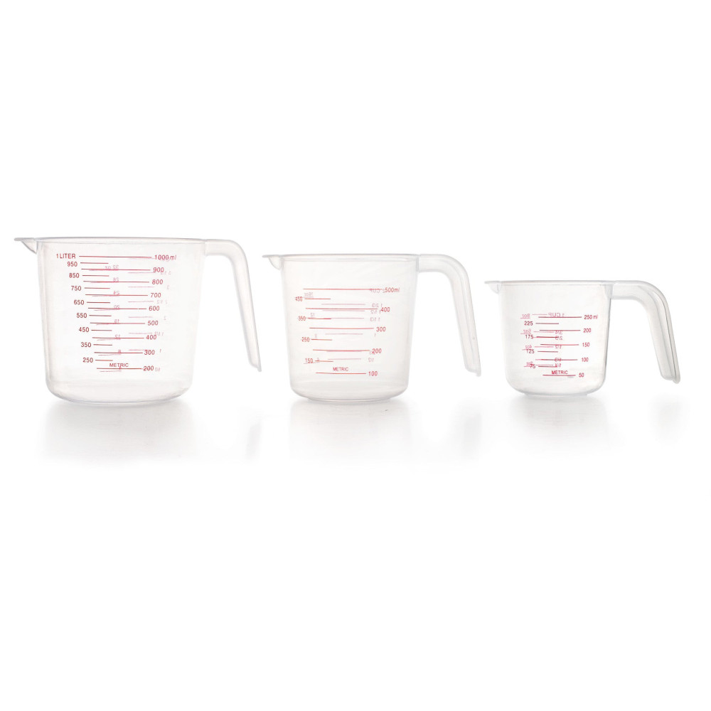 Lacor - Set de 3 jarras medidoras para equipos de cocina - 67130