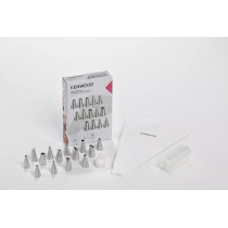 Kenwood - Manga de pasteleiro com bicos em aço inoxidável para utensílios de pastelaria - AS00002749