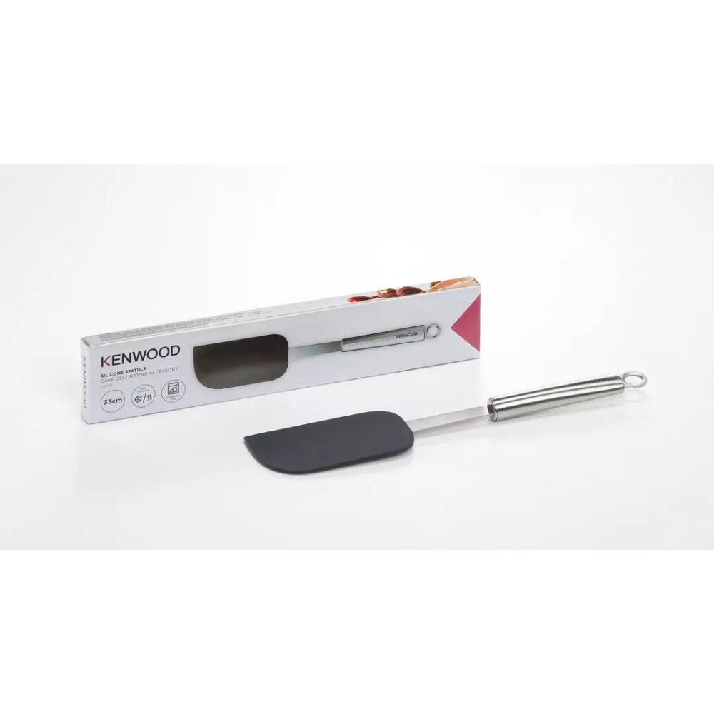 Kenwood - Espátula silicona mango acero inoxidable para utensilios de pastelería - AS00002753