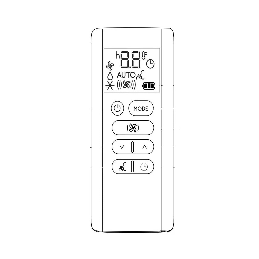 Delonghi - Comando à distância para ar condicionado - AS00005249