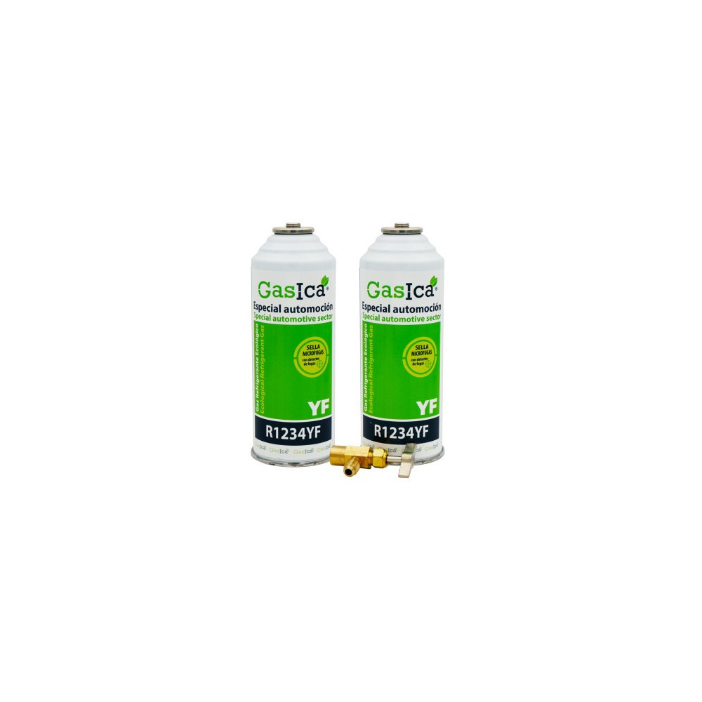 Gasica - Pack gas refrigerante R1234yf y llave de servicio para refrigeración - 470001324PR