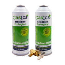 Gasica - Pack gás refrigerante R12 R134a e chave de serviço para refrigeração - 470001174PR