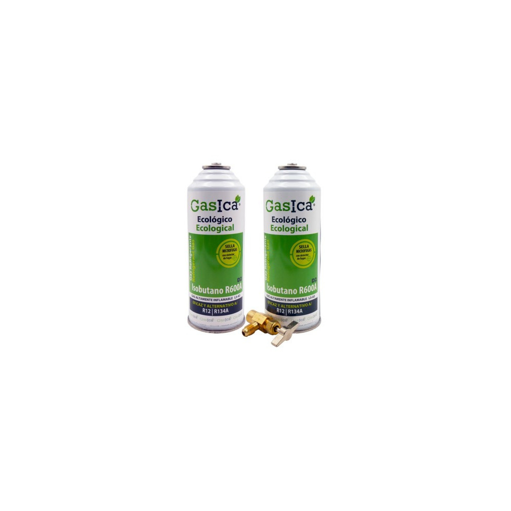 Gasica - Pack gas refrigerante R12 R134a y llave de servicio para refrigeración - 470001174PR