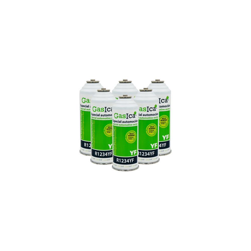 Gasica - Pack 6 botellas gas refrigerante para refrigeración - 470001324P6