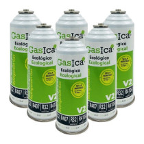 Gasica - Pack 6 garrafas de gás refrigerante para refrigeração - 470001175P6