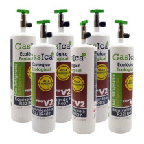 Gasica - Pack 6 botellas gas refrigerante para refrigeración - 470001175PROP6