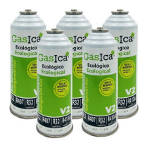 Gasica - Pack 5 botellas gas refrigerante para refrigeración - 470001175P5