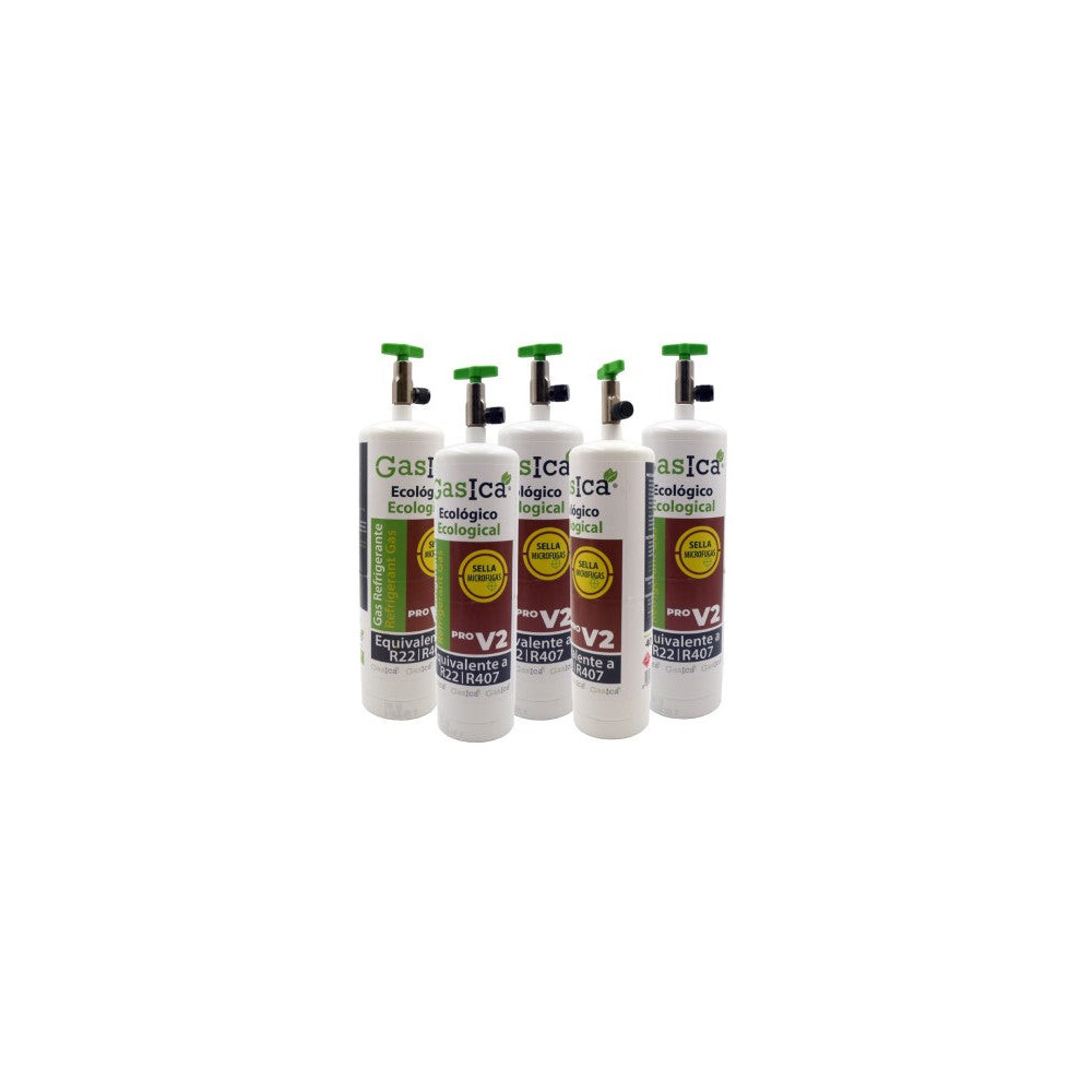 Gasica - Pack 5 botellas gas refrigerante para refrigeración - 470001175PROP5