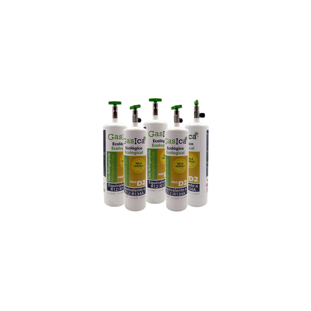 Gasica - Pack 5 botellas gas refrigerante para refrigeración - 470001174PROP5