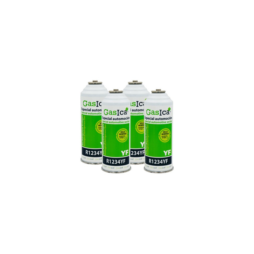 Gasica - Pack 4 botellas gas refrigerante para refrigeración - 470001324P4