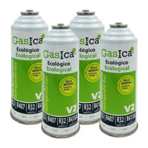 Gasica - Pack 4 botellas gas refrigerante para refrigeración - 470001175P4