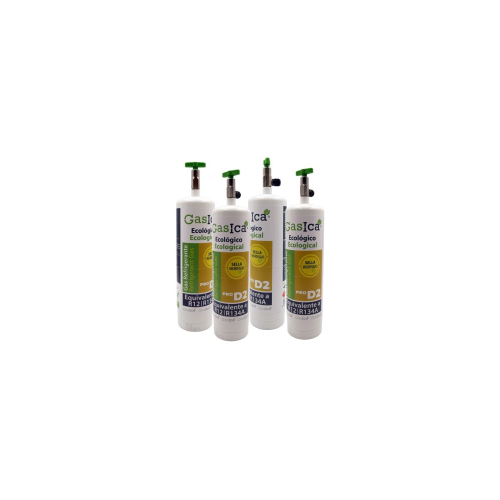 Gasica - Pack 4 botellas gas refrigerante para refrigeración - 470001174PROP4