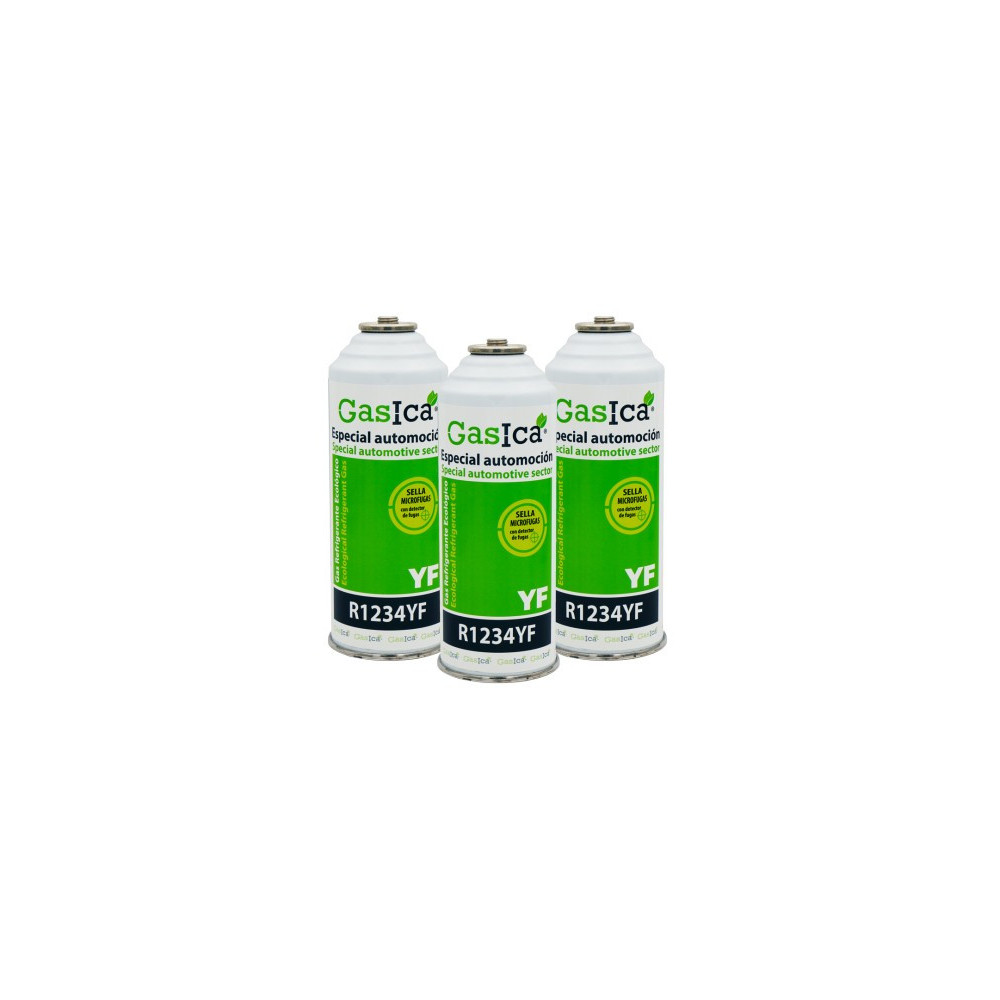 Gasica - Pack 3 botellas gas refrigerante para refrigeración - 470001324P3