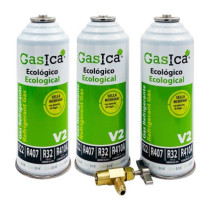 Gasica - Pack 3 garrafas de gás refrigerante para refrigeração - 470001175P3R