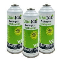 Gasica - Pack 3 botellas gas refrigerante para refrigeración - 470001175P3