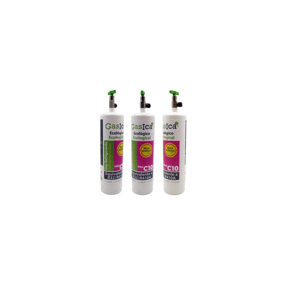 Gasica - Pack 3 botellas gas refrigerante para refrigeración - 470001322PROP3