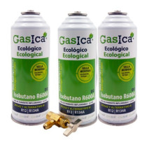 Gasica - Pack 3 botellas gas refrigerante para refrigeración - 470001174P3R