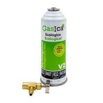 Gasica - Gas refrigerante R22 - R32 - R407 - R290 - R410A con llave de servicio para refrigeración - 470001175R