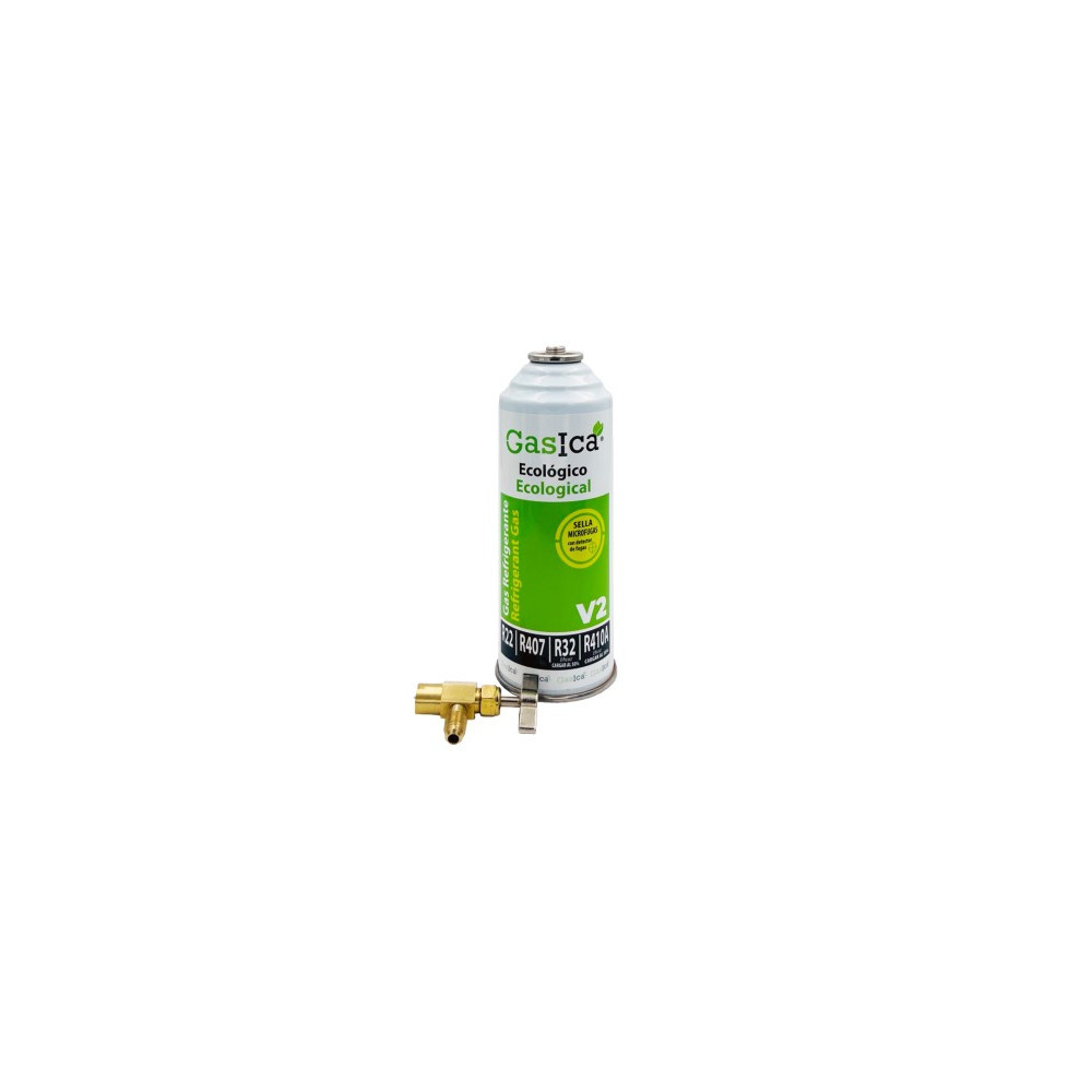 Gasica - Gas refrigerante R22 - R32 - R407 - R290 - R410A con llave de servicio para refrigeración - 470001175R