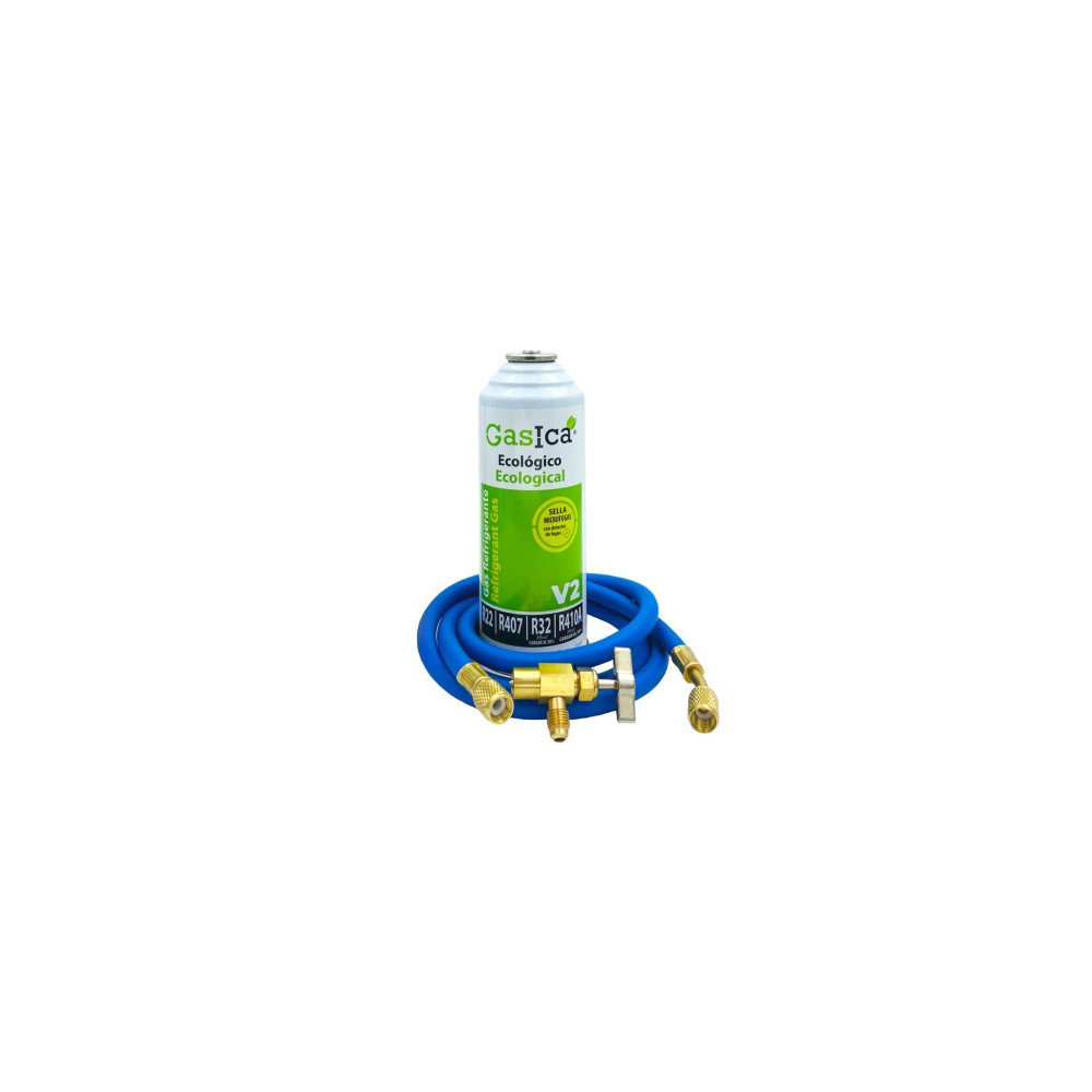 Gasica - Gas refrigerante con manguera y válvula para refrigeración - 470001175GR