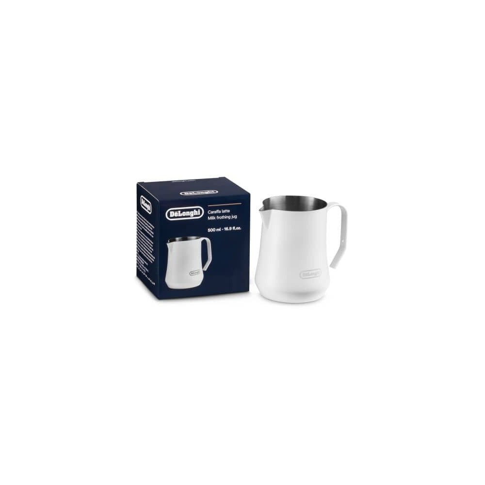 DeLonghi, AS00006519 - Jarra de 500 ml blanco para hacer espuma de leche - DLSC081